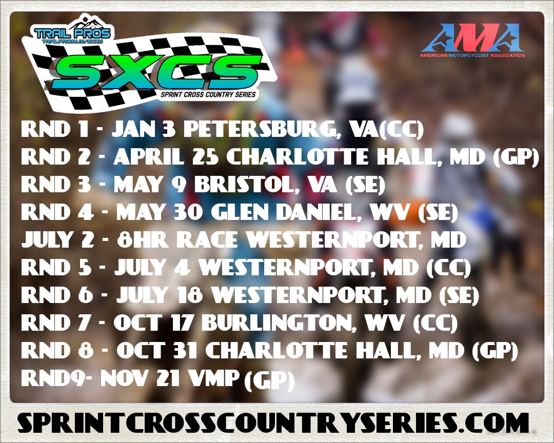 SERIES SCHEDULE – SPRINT CROSS COUNTRY SERIES